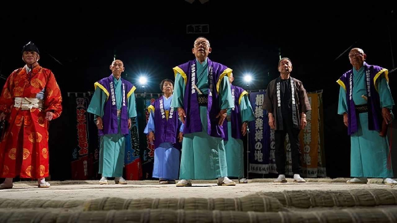 相撲甚句の披露